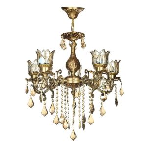 لوستر ۵ شعله لایت لوستر کد S3571/5-AO زیتونی - Image 5