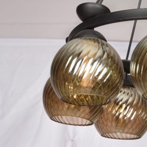 لوستر هفت شعله لایت لوستر کد ۱۹۰۴.7BK - Image 2