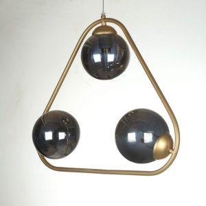لوستر سه شعله لایت لوستر کد ۱۲۲۷/3G-BK - Image 3