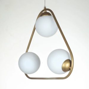لوستر سه شعله لایت لوستر کد ۱۲۲۷/3A-WT زیتونی - Image 5