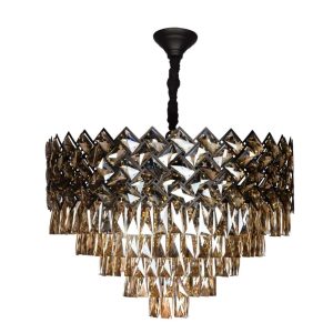لوستر ۱۲ شعله لایت لوستر کد MO4437/60BK