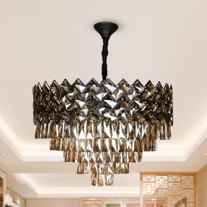 لوستر ۱۲ شعله لایت لوستر کد MO4437/60BK - Image 3