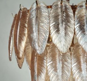 لوستر ۹ شعله لایت لوستر کد N2421/80-30 کریستال عسلی - Image 2