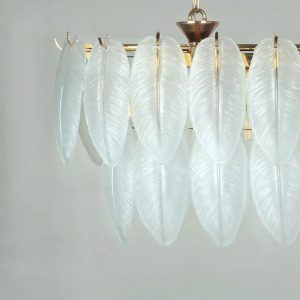 لوستر ۹ شعله لایت لوستر کد N2421/80-30 کریستال سفید - Image 2