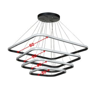 چراغ آویز لایت لوستر کد A6308-4